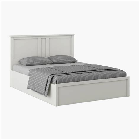 Buy Helios Reynan Aster King Bed with Box Storage - White from Helios ...