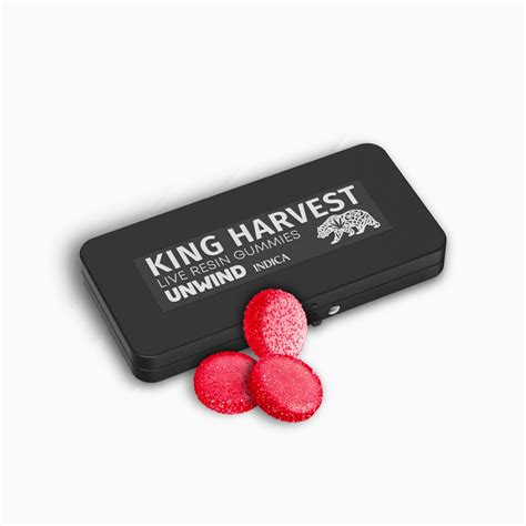 Live Resin 50mg - 10 Piece Unwind Gummies - King Harvest
