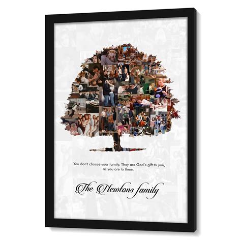 Personalized Family Tree Collage With Message – Ritwikas