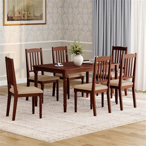 Wakefit Dining Table 6 Seater | 1 Year Warranty | Dining Table, 6 ...