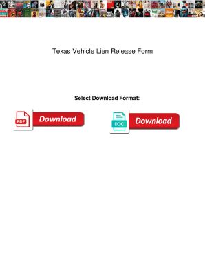 Fillable Online Texas Vehicle Lien Release Form. Texas Vehicle Lien ...