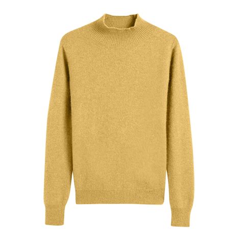 Posijego Womens Mock Turtleneck Sweaters Plain Long Sleeve Knit ...