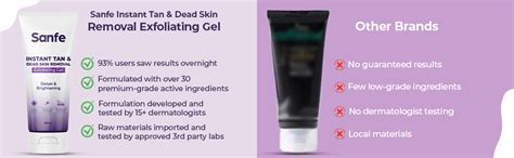 Buy Sanfe Instant Tan & Dead Skin Removal Exfoliating Gel | Visibly ...
