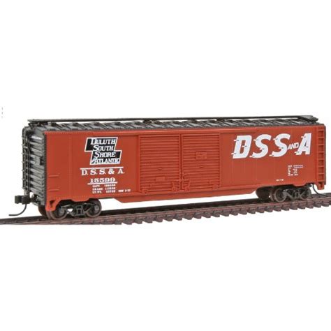 Trainman Duluth SouthShore and Atlantic #15599 50' Double Door Boxcar N ...