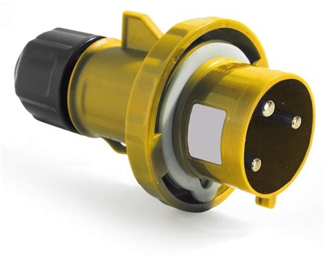 RS PRO | RS PRO IP67 Yellow Cable Mount 2P + E Industrial Power Plug ...