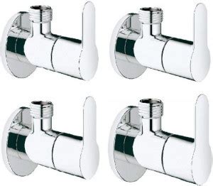 Floyd EVA Pack Of 4 Angle Valve EVA Brass Chrome Plated/Angle Cock For ...