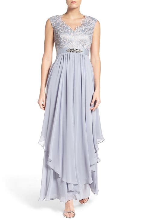 Eliza J Embellished Lace & Chiffon Gown | Nordstrom | Evening gowns ...