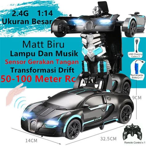 Promo [Duffy toys](COD) 1:18 Mobil Remote Control Besar Sport Car Robot ...