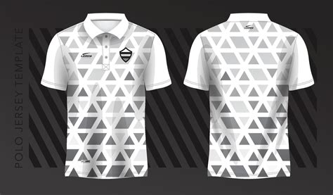 polo white t-shirt sport jersey design with triangle pattern 50471717 ...