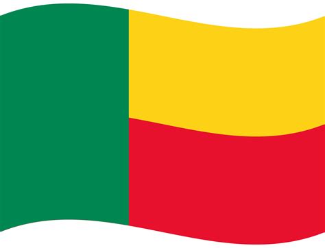 Benin flag wave. Benin flag. Flag of Benin 27292118 PNG
