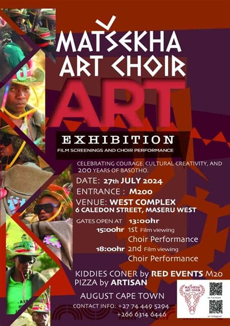 Matsekha Art Choir FILM EXHIBITION & PERFORMANCE , Maseru West, Maseru ...