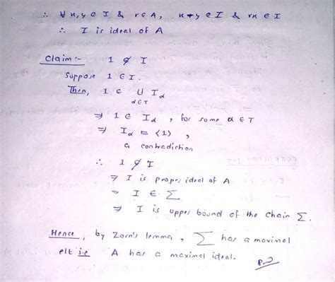 Show that every non zero commutative ring with unity has atleast one ...