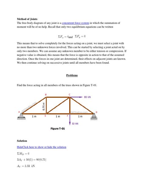 Image result for Truss Joint Method Calculations Using Trigonometry