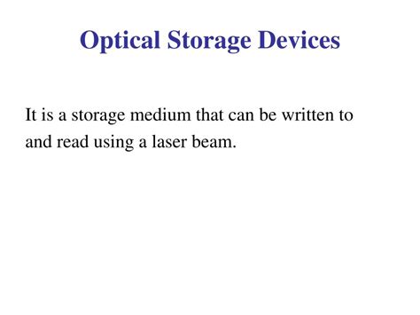 Optical Storage Device Types 的图像结果