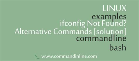 Image result for Ifconfig Command Not Found Linux