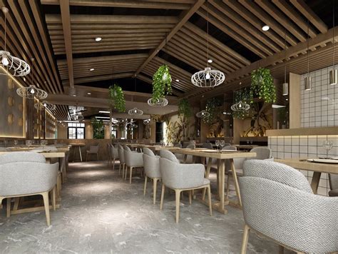 10万元餐饮空间200平米装修案例_效果图 - 济南早餐店装修设计公司 - 设计本