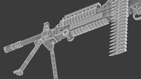 Mk 48 Machine Gun 3D model | CGTrader