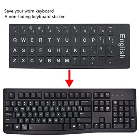 Buy English Universal Keyboard Stickers for Laptop/Desktop PC, English ...