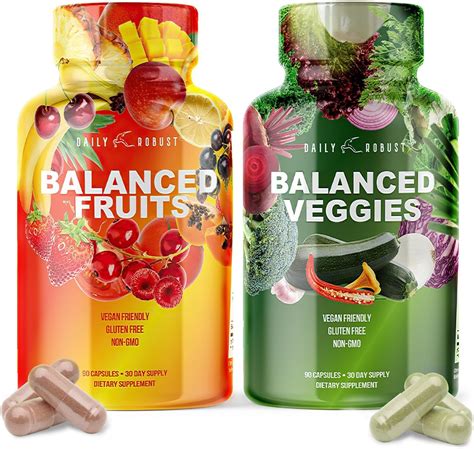Amazon.com: DAILY ROBUST Fruit and Vegetable Supplements – 90 Fruits ...