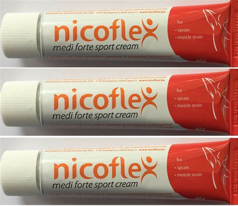 Nicoflex 3 X Hungarian Sport Capsaicin Muscle Pain | Ubuy India