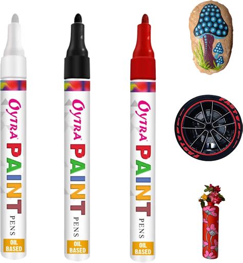 Oytra Paint Marker Pens Permanent Waterproof Oil Based Individual pens ...