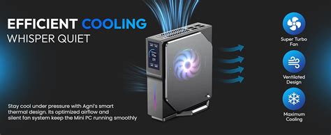 SKULLSAINTS Agni Mini PC with Vibrant LCD Screen & RGB Lights