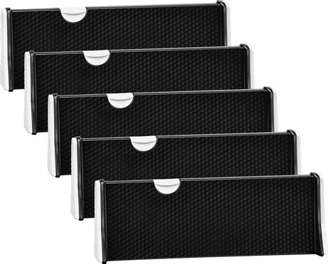 Buy Drawer Dividers Organizer 5 Pack, Adjustable Separators 4 High ...