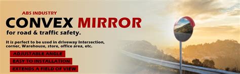 ABS INDUSTRY Convex Safety Outside Mirror 18 Inches/45 Cms ...
