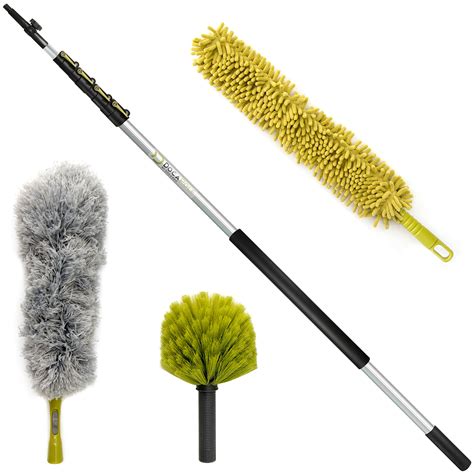 Buy DOCAZOO, Microfiber Duster with Extension Pole - 6-24 ft Up to 20ft ...