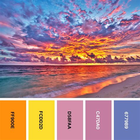 31 Sunset Color Palettes for Captivating Designs | Color Meanings