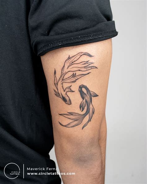 Simple Koi Fish Tattoo