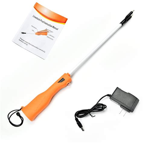 Livestock Electric Cattle Prod Animal Prod Stick Hot Shock Prodder with ...
