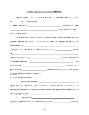 27+ Free Editable Construction Agreement Templates in MS Word [DOC ...