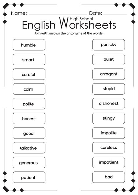 Language Arts Worksheets, Art Worksheets, School Worksheets, Printable ...
