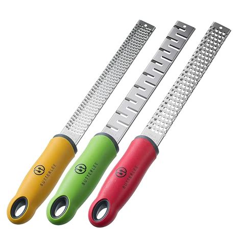 Citrus Lemon/Lime Zester Kitchen Tool & Cheese Grater set by BUTTERLEE ...