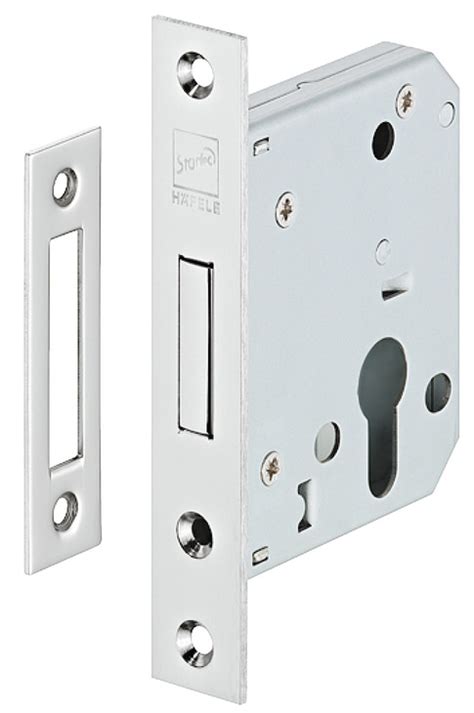 Mortise deadlock, For hinged doors, Startec, grade 3, profile cylinder ...