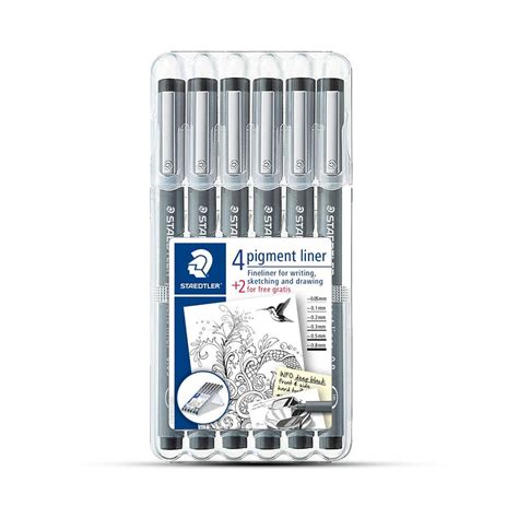 Staedtler Pigment Liner Bonus Sketch 6 Liner Set-SCOOBOO – SCOOBOO