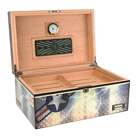 Humidor Supreme Fighter Jet, Cigar Humidor Honoring Armed Forces ...