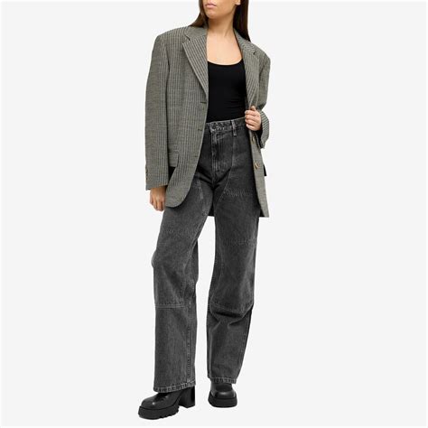 Helmut Lang Women's Carpenter Pants in Charcoal Helmut Lang