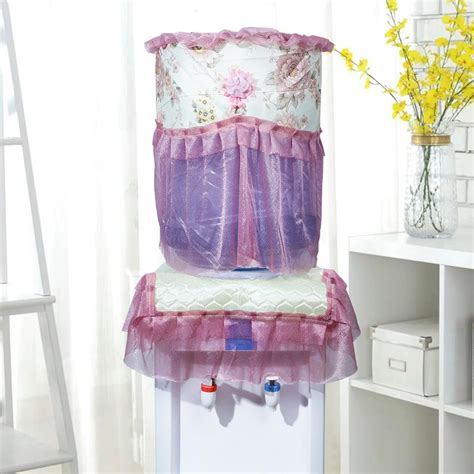 HASTHIP® 2PCS Water Dispenser Cover and Water Bucket Cover Set, Flower ...