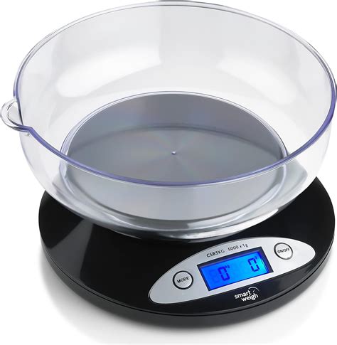 Amazon.com: Smart Weigh Food Kitchen Scale with Bowl,11lb x 0.1oz ...