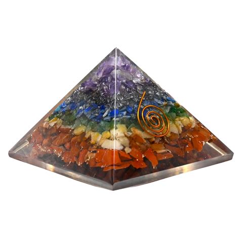 Chakra Orgone Pyramid - Premium Certified Chakra