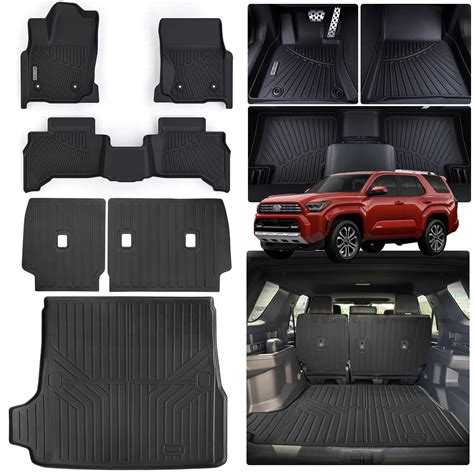 Floor Mats for 2025 Toyota 4Runner Gas?Non Hybrid EV & i-Force MAX? 5 ...