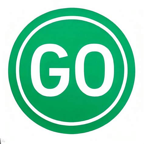 A green circle sign saying "GO" similar to a stop sign : r/dalle2