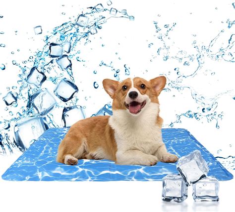 Lyneun Dog Cooling Mat 65x50 cm, Reusable Cooling Mat for Dogs, Non ...