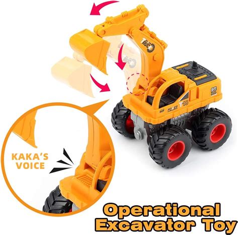 Buy GIOESFUN Construction Toys Truck Excavator Toy for Boys- Push and ...