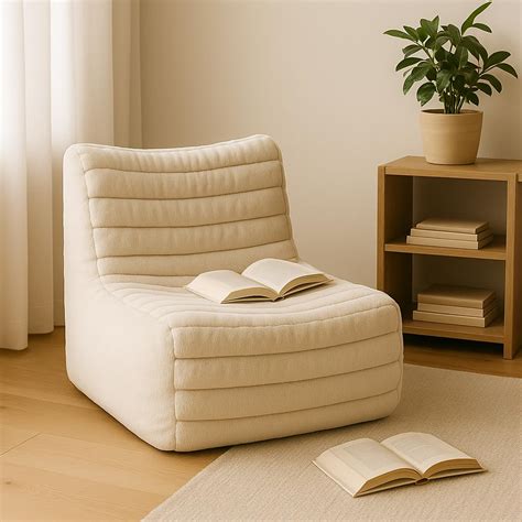 Mollismoons Premium Fur Bean Bag Sofa Bed Bean Bags Luxury and ...