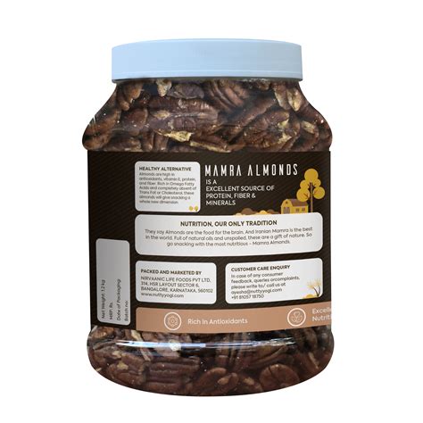 "Nutty Yogi Pecans 1kg jar | All Natural | No Preservatives | No Addit
