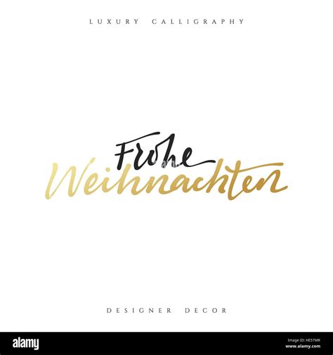 Merry Christmas. German inscription. Frohe Weihnachten Stock Vector ...