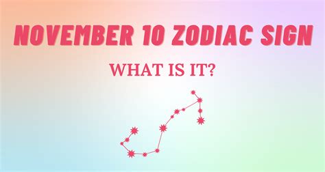 November 10 Zodiac Sign Explained | So Syncd